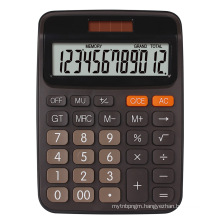 Super Quality New Popular 12 Digits Promotion Calculator Colorful Business Use Solar Power Electronic Calculator